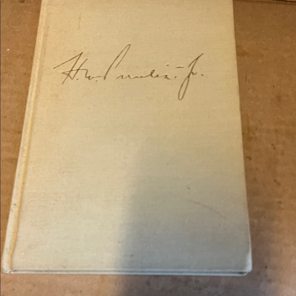 Vintage Hardcover Book with Signature
H.W.Prentis Jr. Armstrong Cork Company